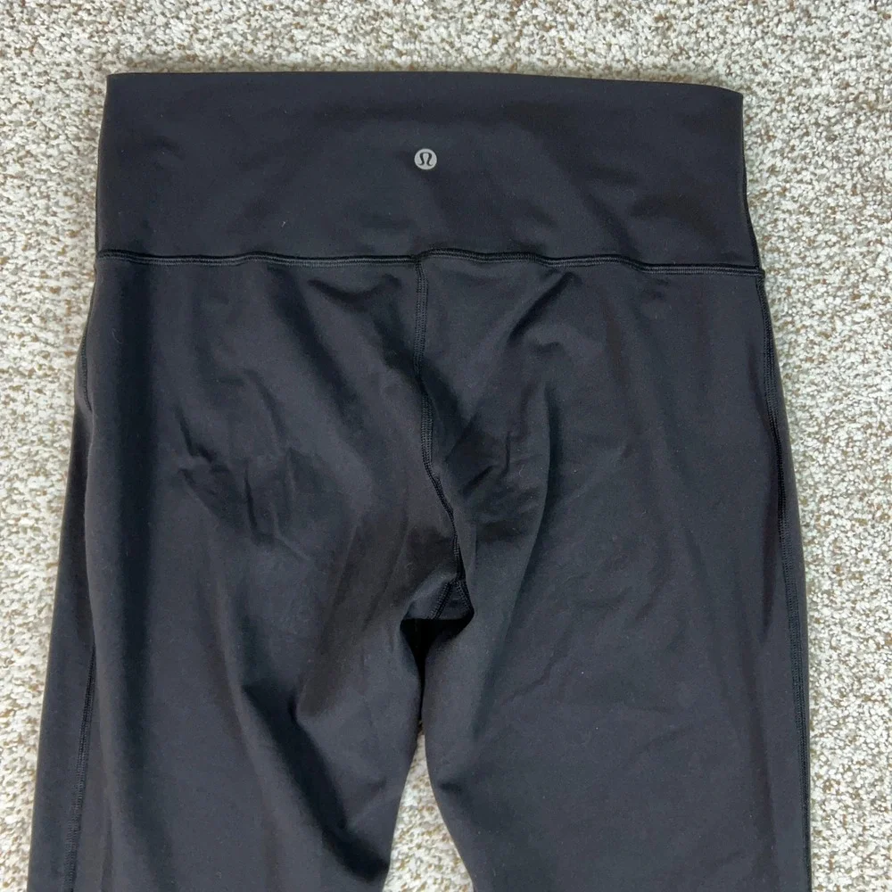 Lululemon Leggings Womens 12 Black Flare High Rise Stretch Athletic Pants Yoga